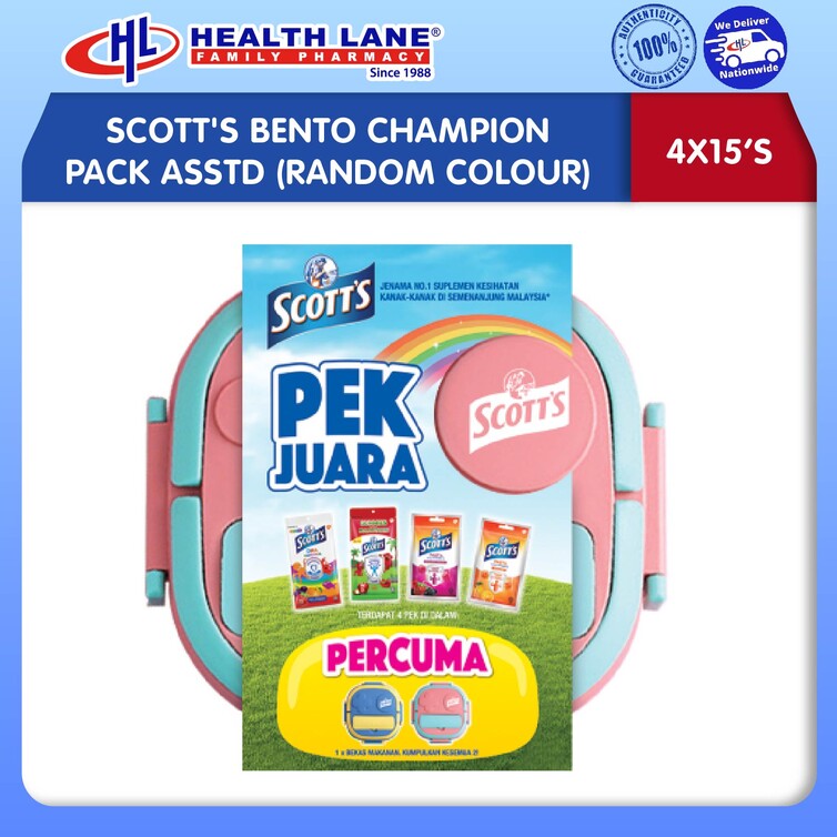 SCOTT'S BENTO CHAMPION PACK ASSTD (4X15'S)